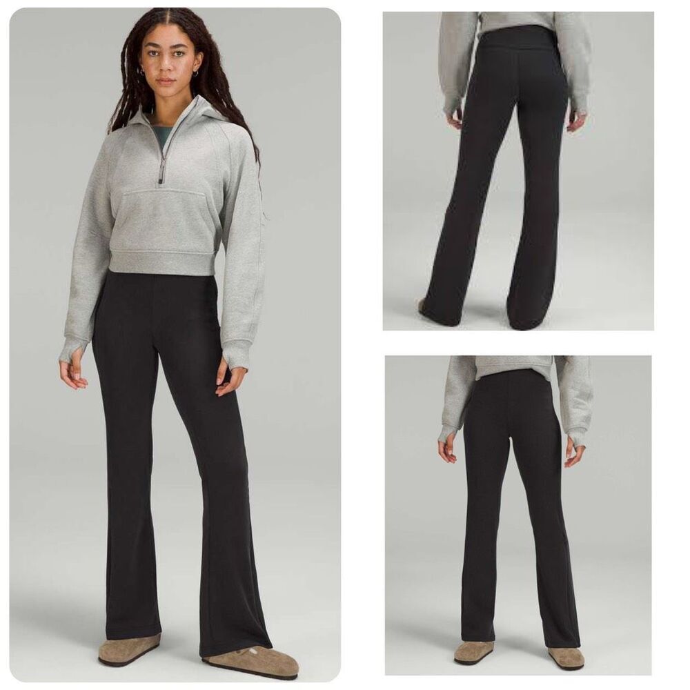 Lululemon Brushed Softstreme Ribbed Zip Flared Pant - 25” - 4 - Picture 1 of 9